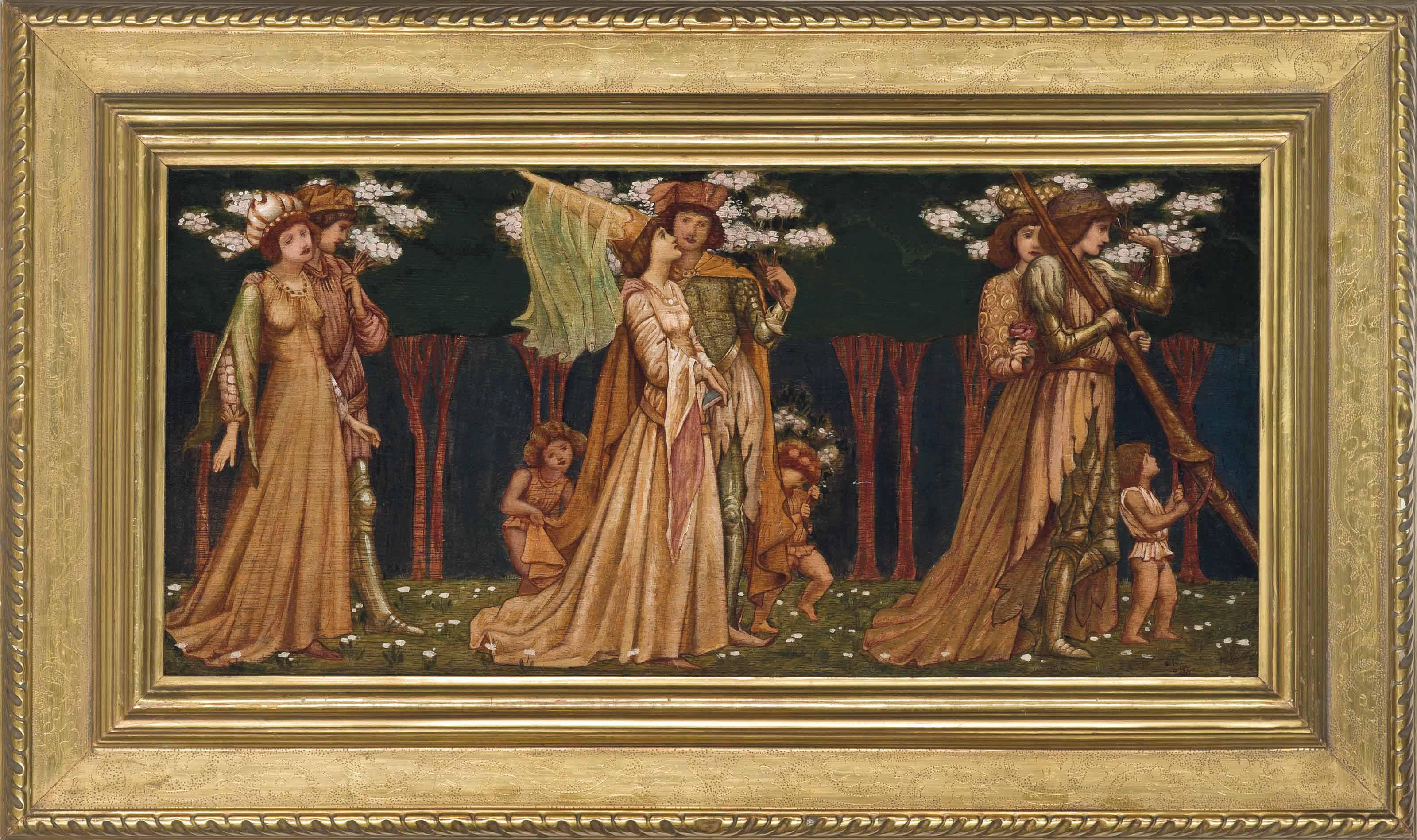 Bernard Sleigh, R.B.S.A. - The courtship of olden times