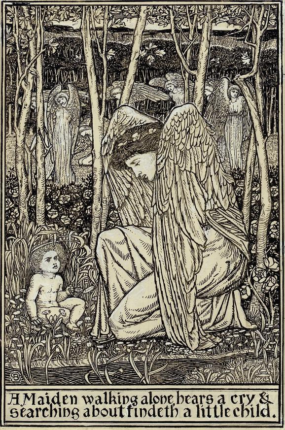 Bernard Sleigh - A Maiden walking alone hears a cry and searching about findeth a little child