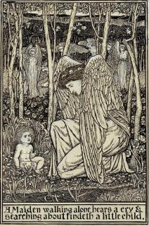 Bernard Sleigh - A Maiden walking alone hears a cry and searching about findeth a little child