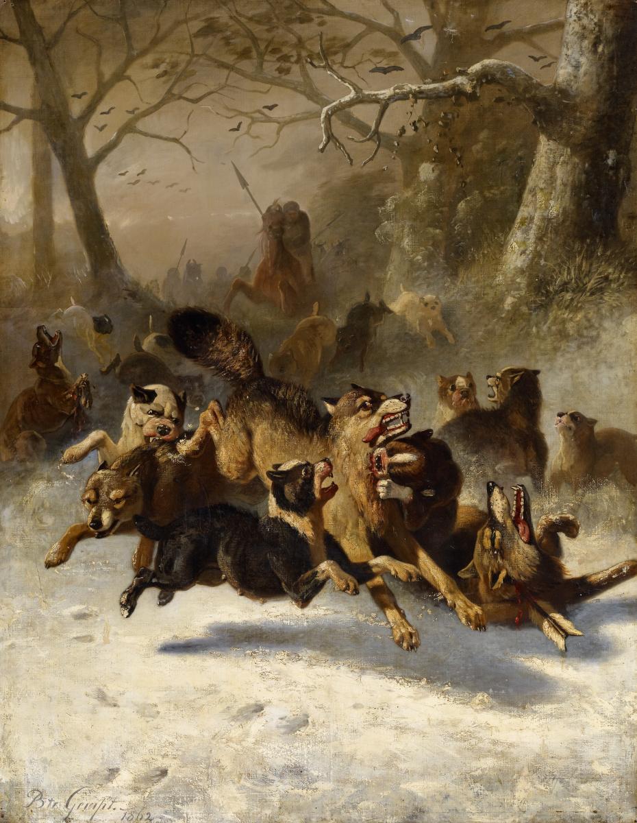 Bernard te Gempt - Große Wolfsjagd im Winter