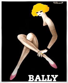Bernard Villemot - Bally, Blonde. La Femme En Noir.
