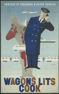 Bernard Villemot - Partout et toujours à votre service, les agences de voyages Wagons- Lits Cook