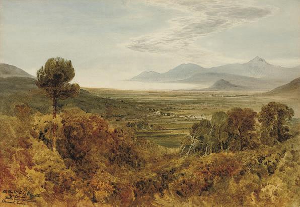 Bernard Walter Evans, R.I. - On the road to La Roquette, near Cannes, France