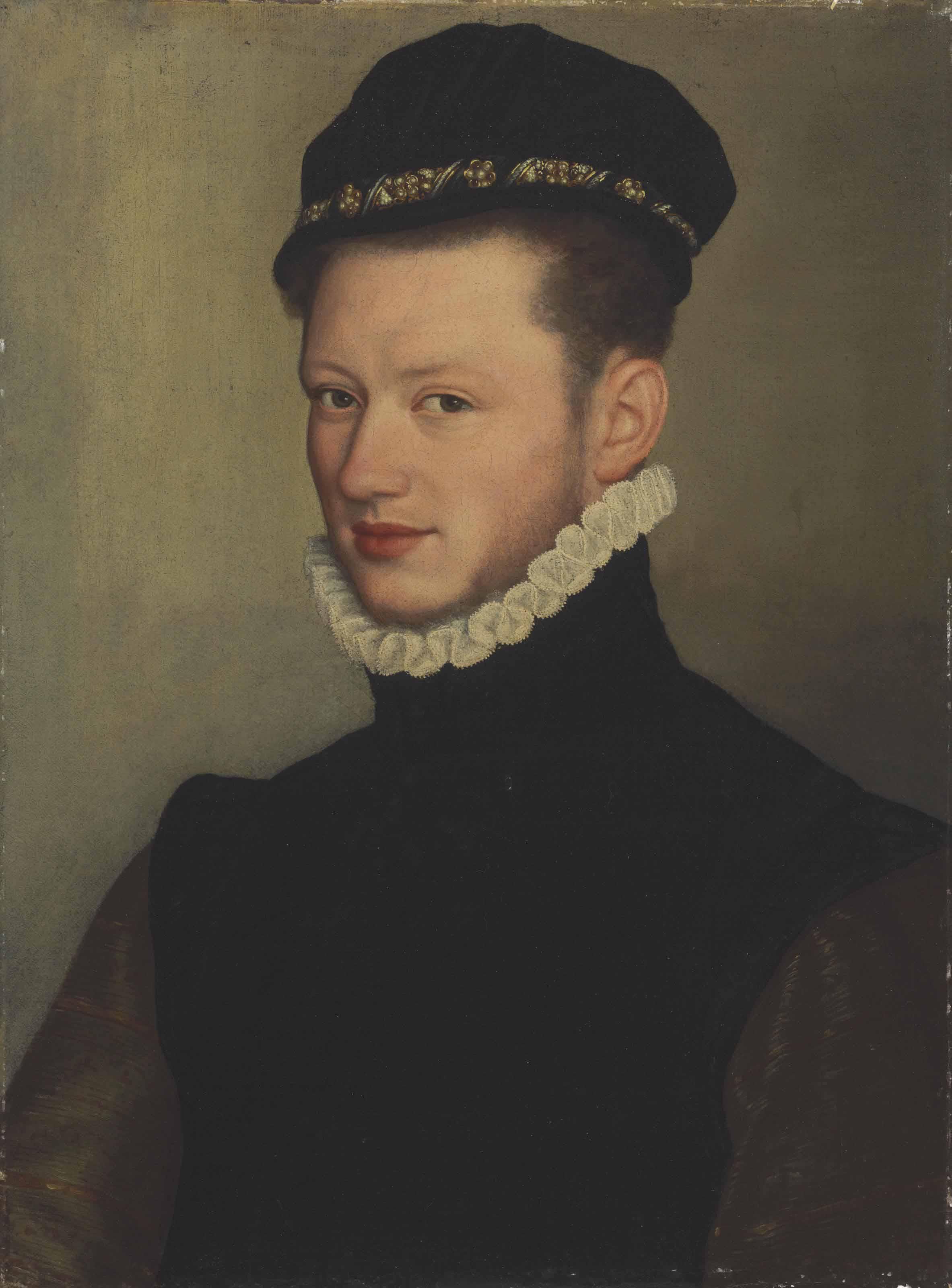 Bernardino Campi - Portrait Of A Young Man, Bust-Length