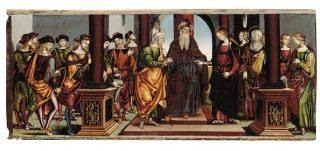 Bernardino di Mariotto dello Stagno - The Marriage of The Virgin: Panel From A Predella
