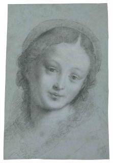 Bernardino Lanino - The head of the Virgin