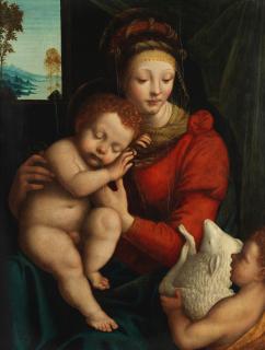 Bernardino Lanino - The Madonna and Child with the Infant Saint John the Baptist