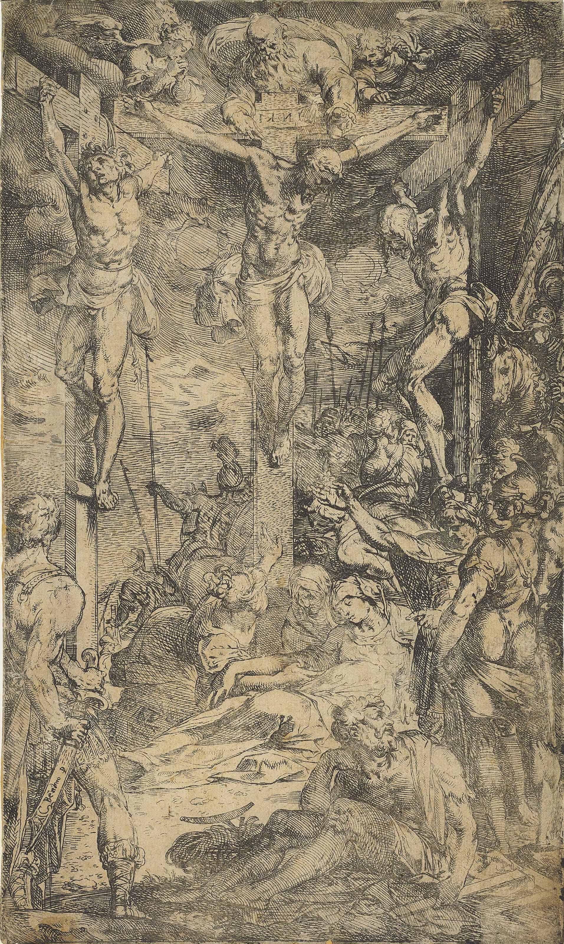 Bernardino Poccetti - The Crucifixion (Nagler 1999, Le Blanc 2; Bury 48; Reed & Wallace 106)