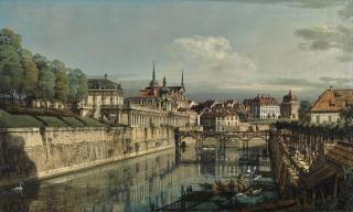 Bernardo Bellotto - Dresden, A View Of The Moat Of The Zwinger