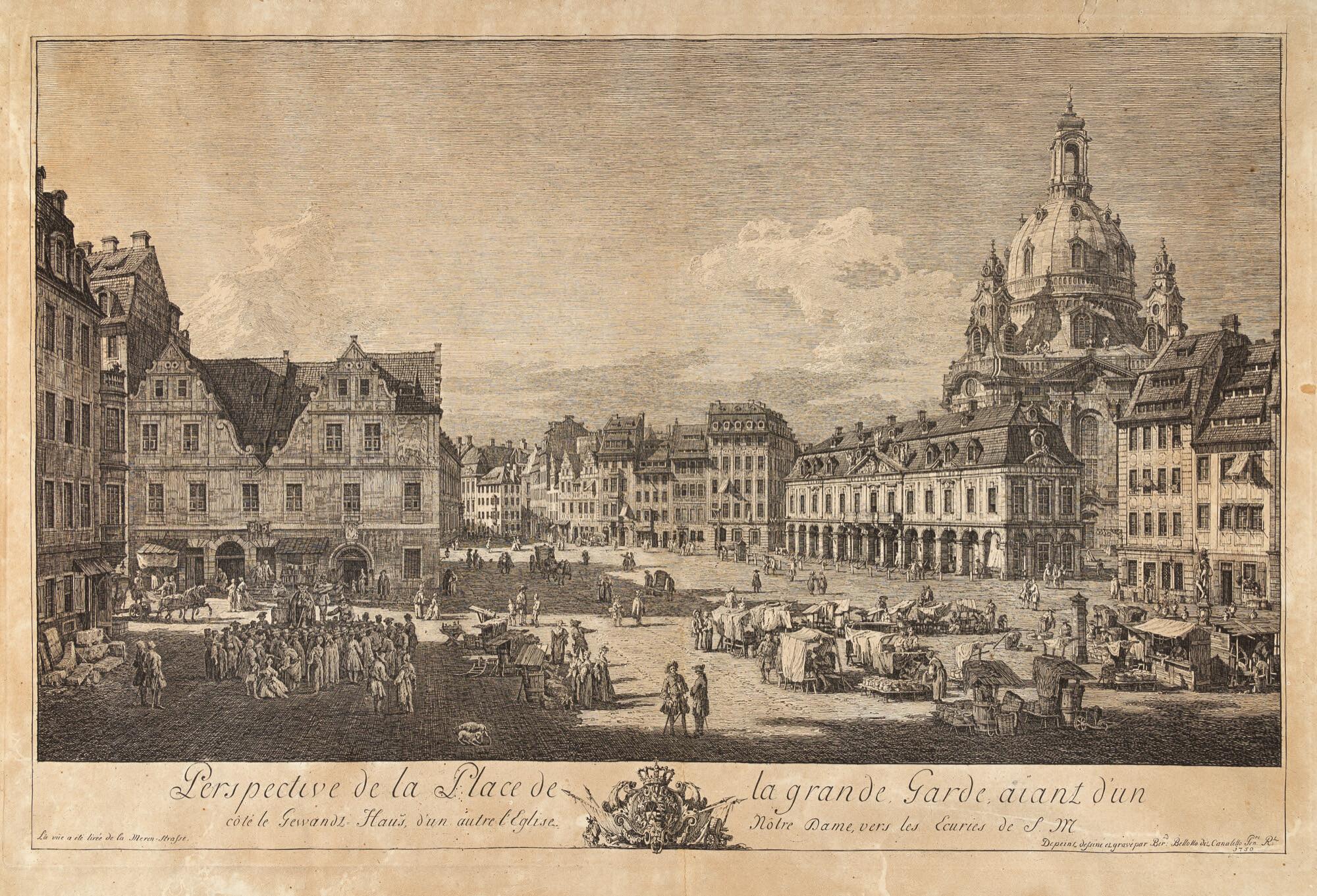 Bernardo Bellotto - Dresden – „Perspective de la Place de la grande Garde“