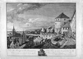 Bernardo Bellotto - Les Remparts de Sonnenstein, près de Pirna.