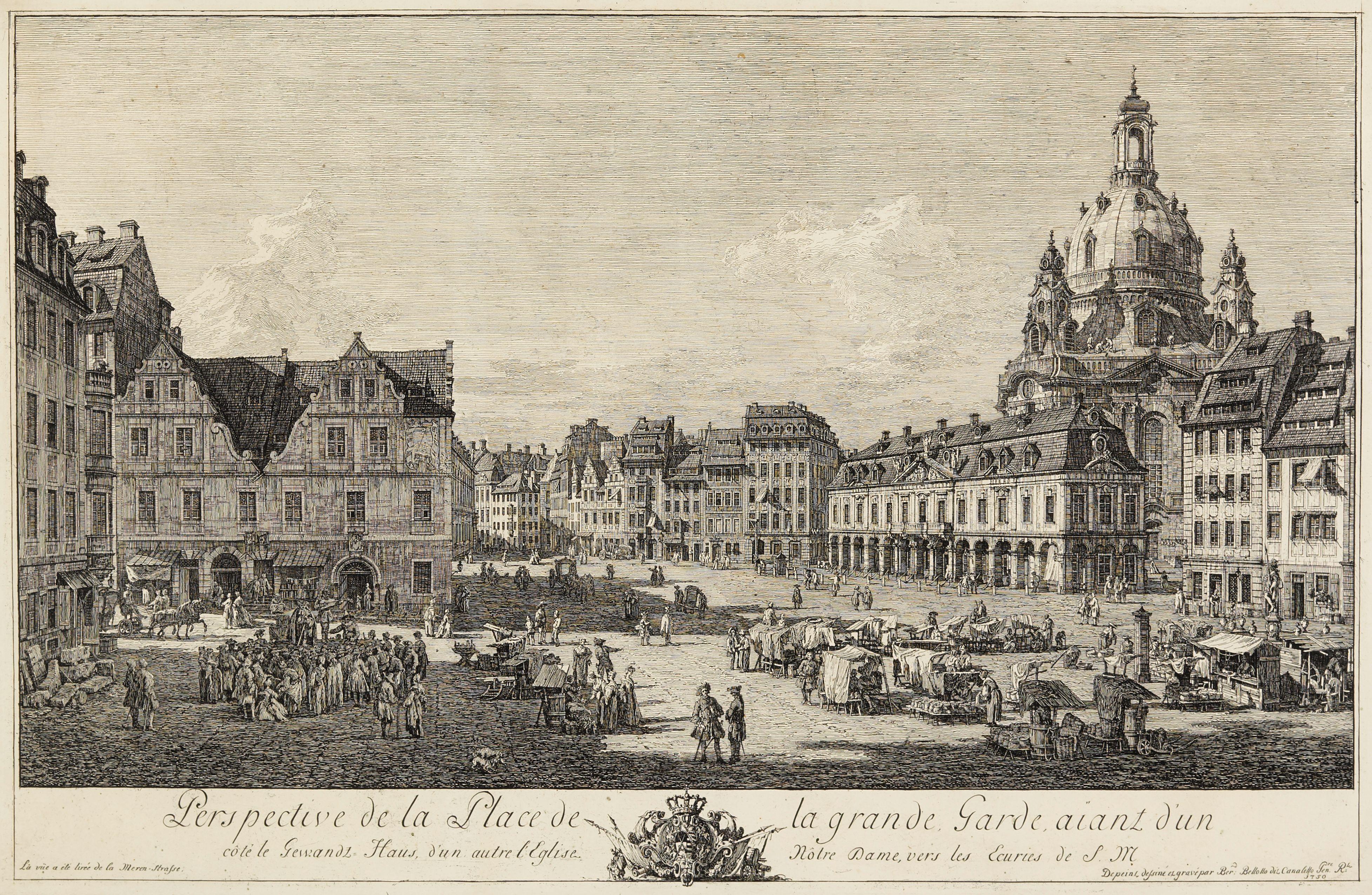 Bernardo Bellotto - Perspective de la Place de la grand Garde