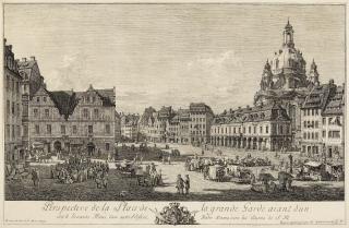 Bernardo Bellotto - Perspective de la Place de la grand Garde