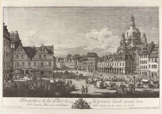 Bernardo Bellotto - Perspective de la Place de la grande Garde garde, aiant d’un