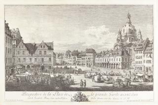 Bernardo Bellotto - Perspective de la Place de la grande Garde, (…).