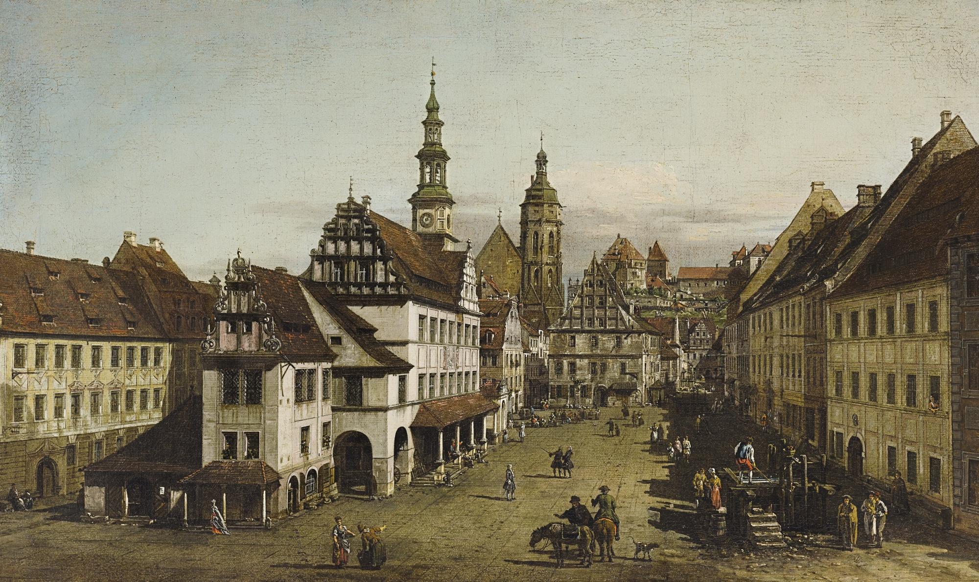 Bernardo Bellotto - Pirna, A View Of The The Market Square