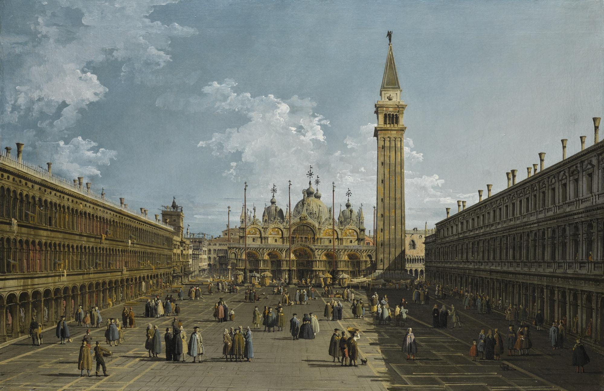 Bernardo Bellotto - Venice, Piazza San Marco Looking East Towards The Basilica