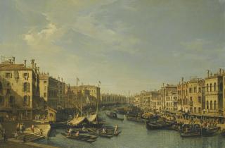 Bernardo Bellotto - Venice, The Grand Canal: Looking South-West, From The Rialto Bridge To The Palazzo Foscari