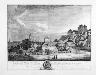 Bernardo Bellotto - Vue de la Ville de Pirne devant la porte nommée Ober-Thor.