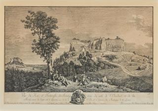 Bernardo Bellotto - Vue du Roc, et Forteresse de Koenigstein.