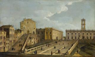 Bernardo Canal - Rome, A View Of The Campidoglio