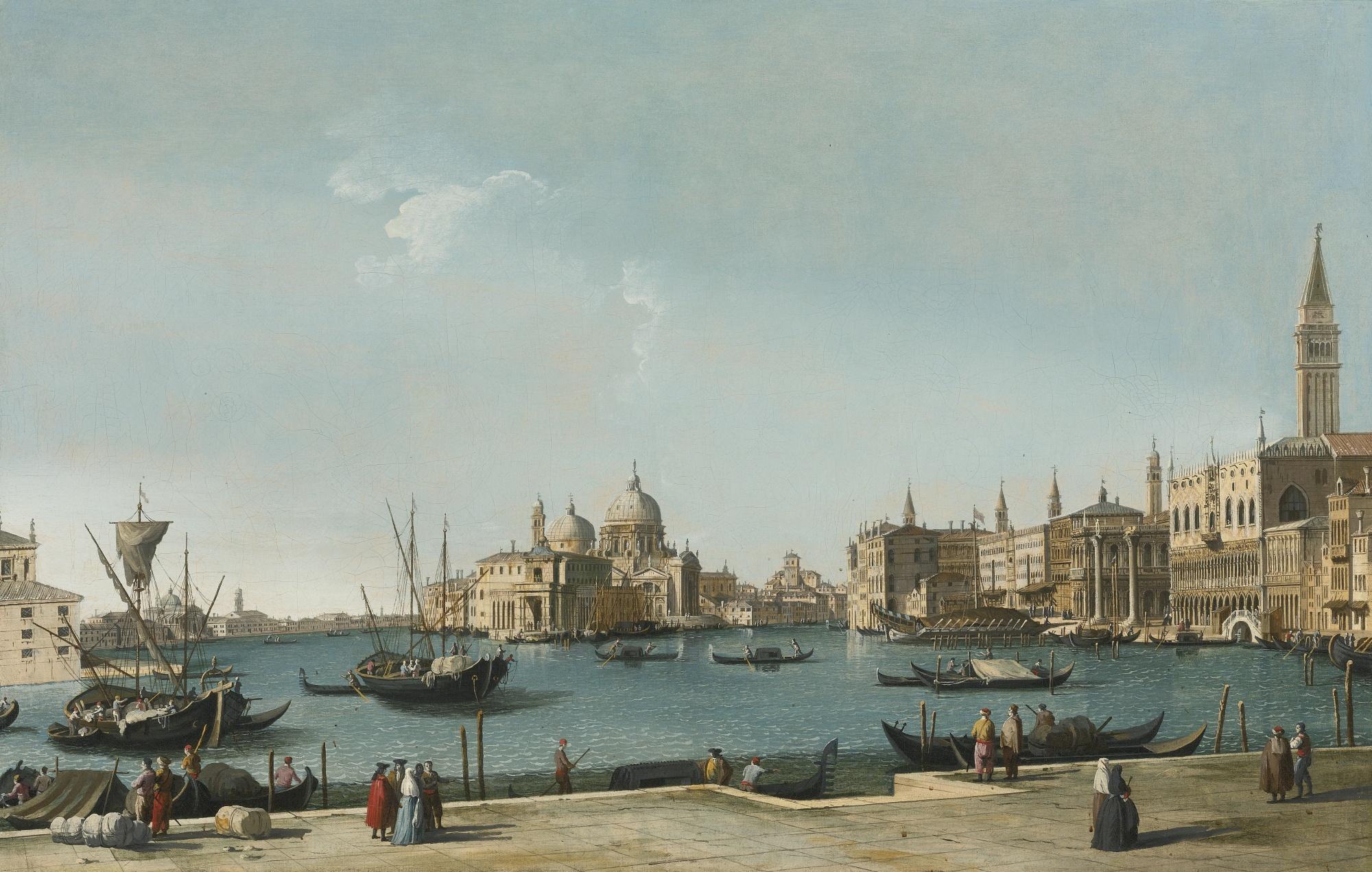 Bernardo Canal - Venice, A View Of The Entrance To The Grand Canal With The Bacino Di San Marco