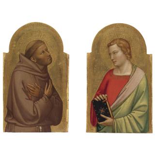 Bernardo Daddi - St. John The Evangelist; St. Francis