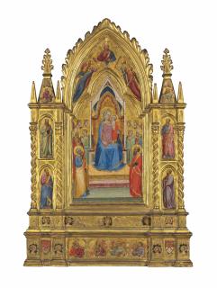Bernardo Daddi - The Madonna And Child Enthroned With Saints