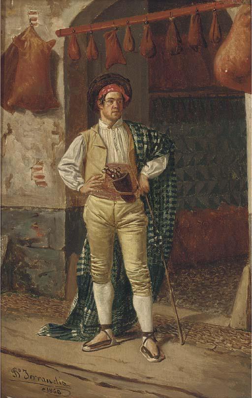 Bernardo Ferrandiz y Badenes - A Wineskin Maker