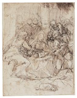 Bernardo Strozzi - The Adoration Of The Shepherds