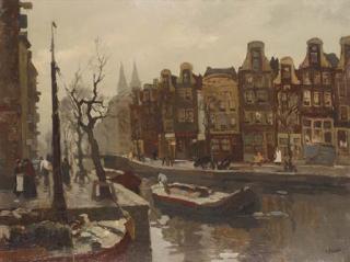 Bernardus Cornelis Noltee - The Brouwergrachte, Amsterdam
