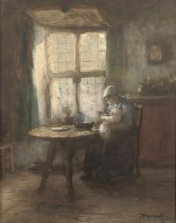 Bernardus Johannes Blommers - Feeding the baby