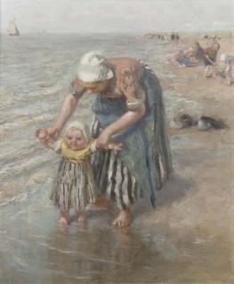 Bernardus Johannes Blommers - First steps in the surf