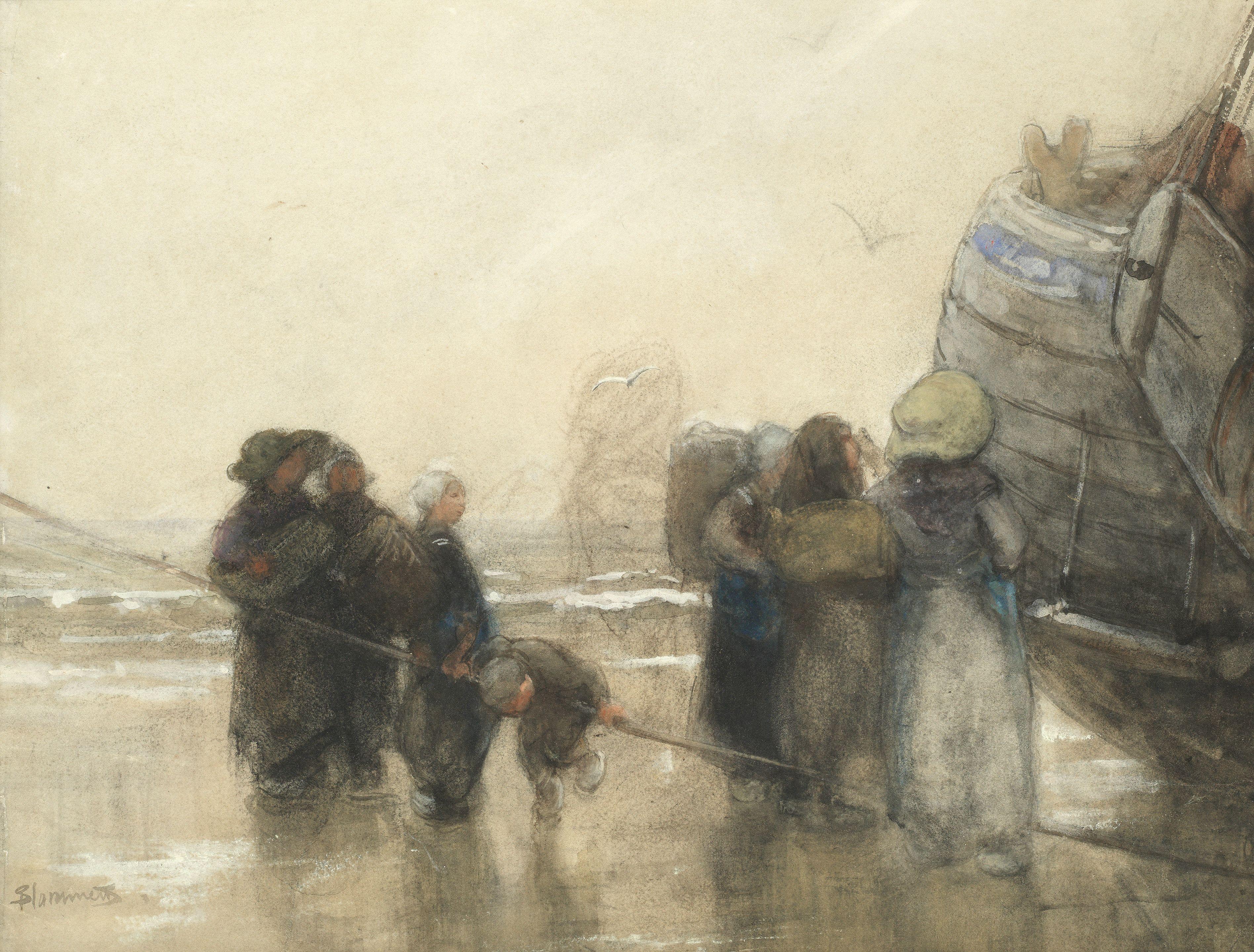 Bernardus Johannes Blommers - Sorting the catch