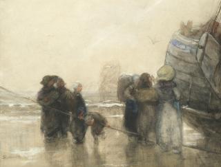 Bernardus Johannes Blommers - Sorting the catch