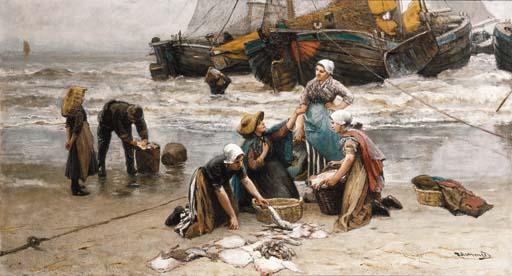 Bernardus Johannes Blommers - Sorting the catch