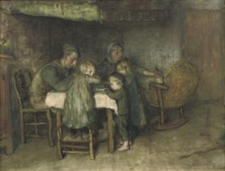 Bernardus Johannes Blommers - The Family Dinner