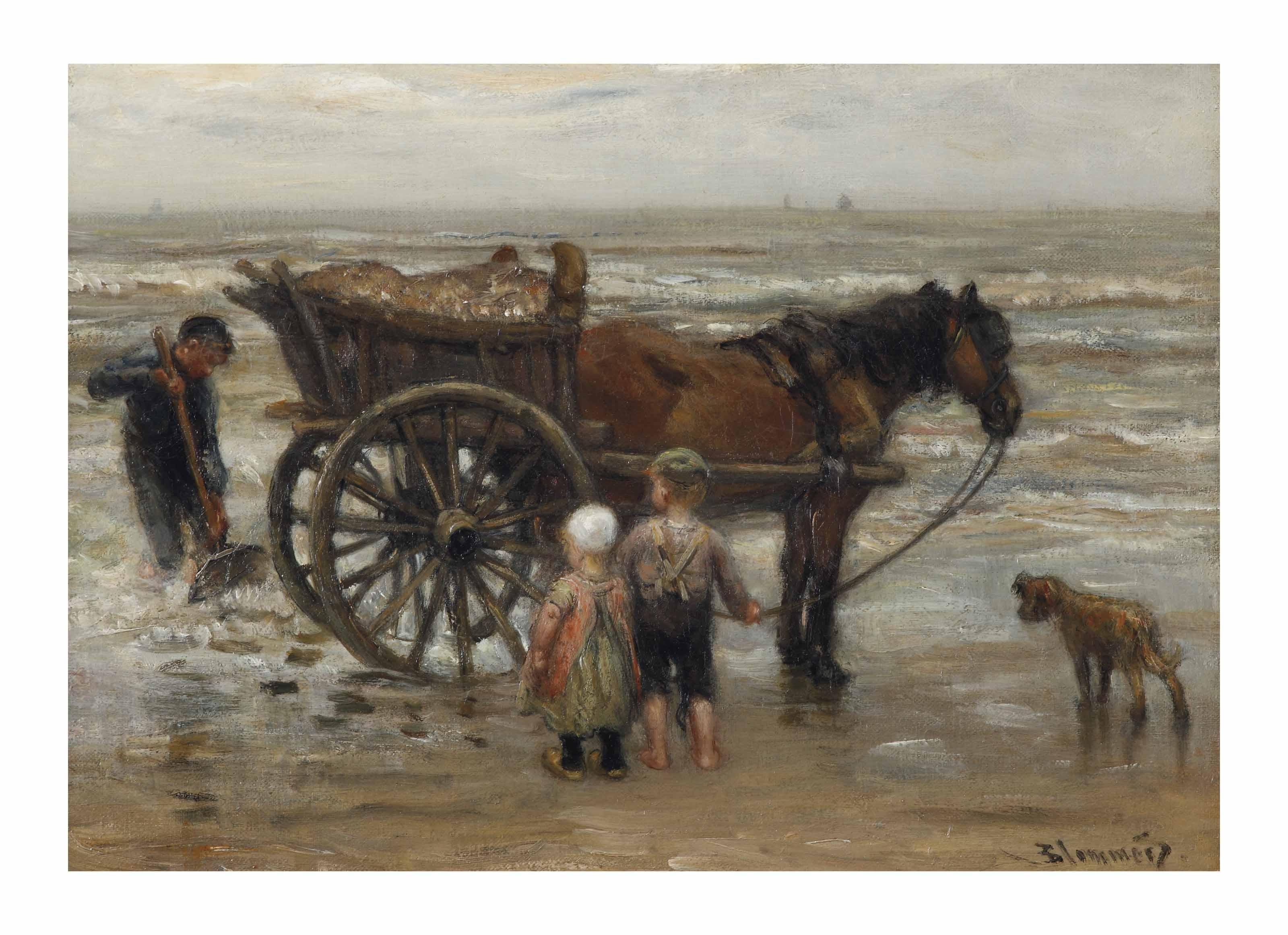 Bernardus Johannes Blommers - The shell fishers