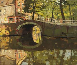 Bernardus Viegers - A Dutch canal