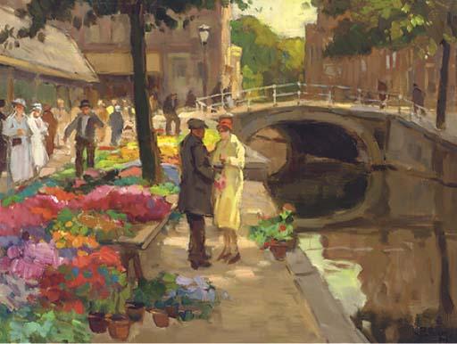 Bernardus Viegers - The flower seller