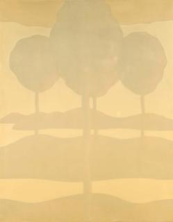 Bernd Koberling - Ohne Titel (Bäume am Wasser).