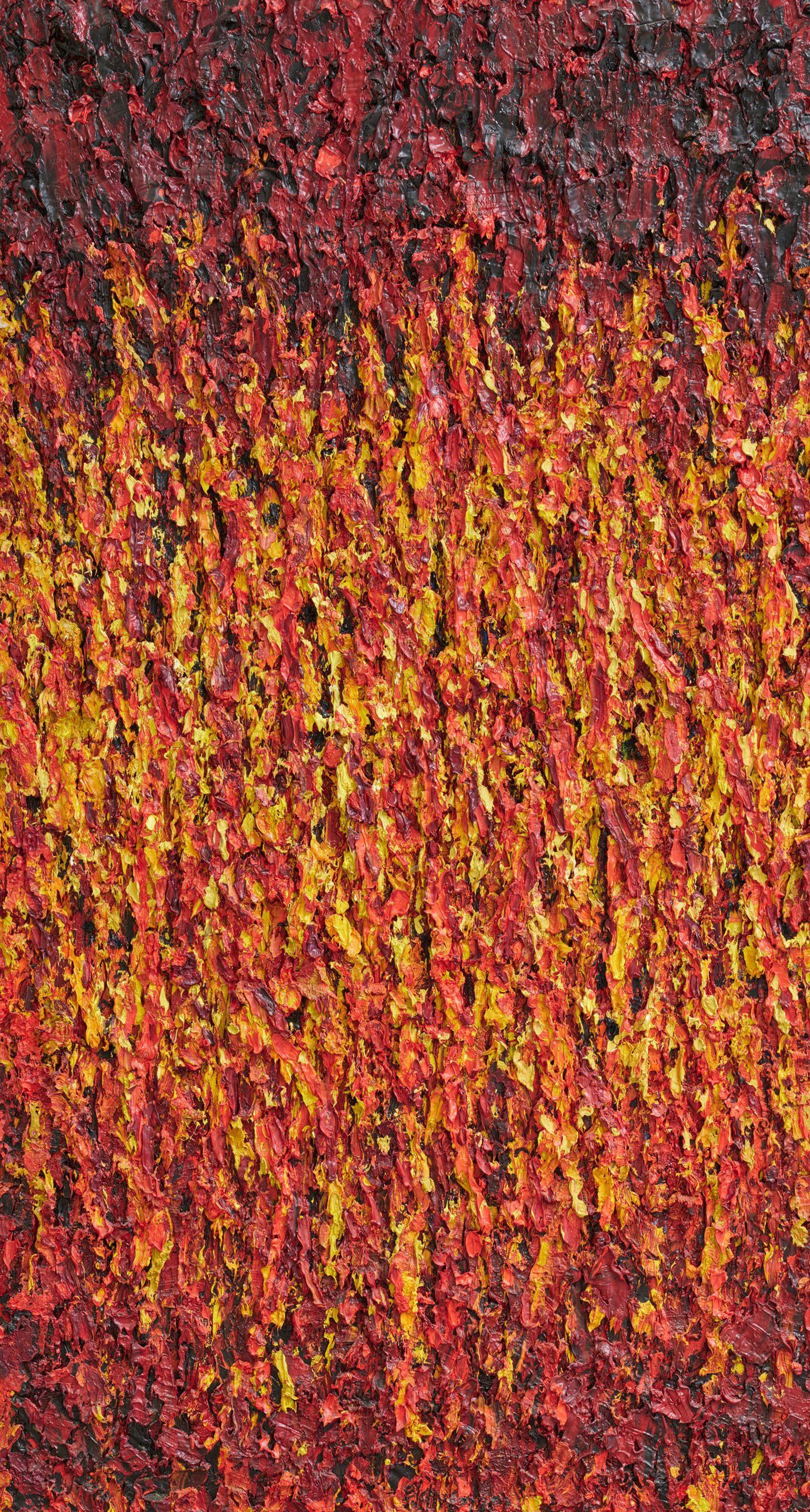 Bernd Schwarzer - Deutscher Vulkan. Flammenbild (Schwarz-Rot-Gold).