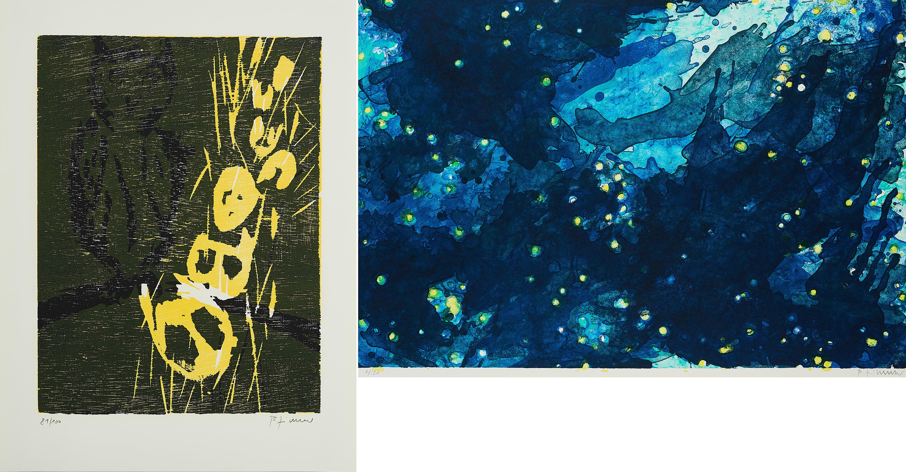 Bernd Zimmer - Konvolut von 2 Druckgrafiken.