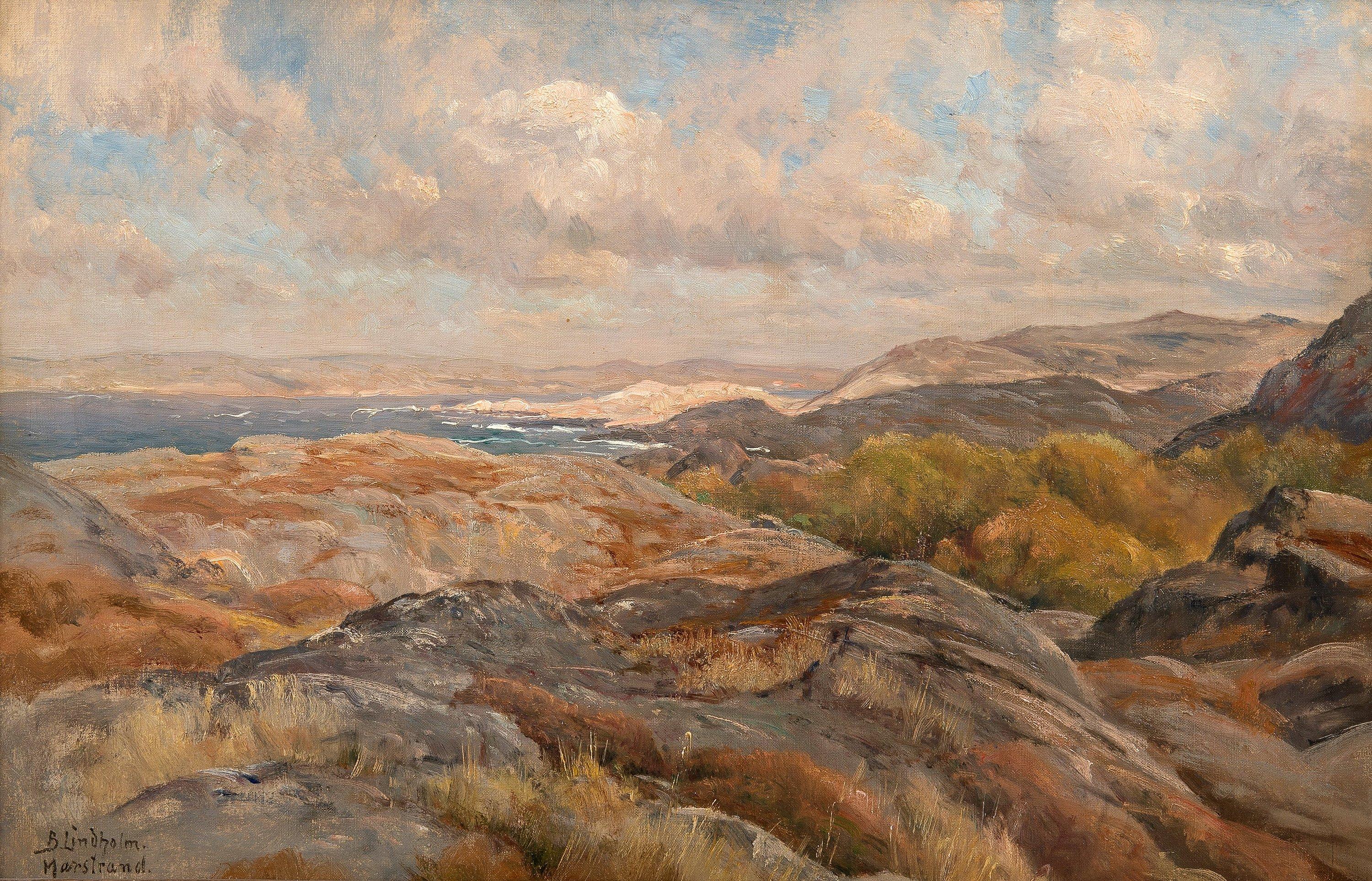 Berndt Lindholm - Coastal View From Marstrand.