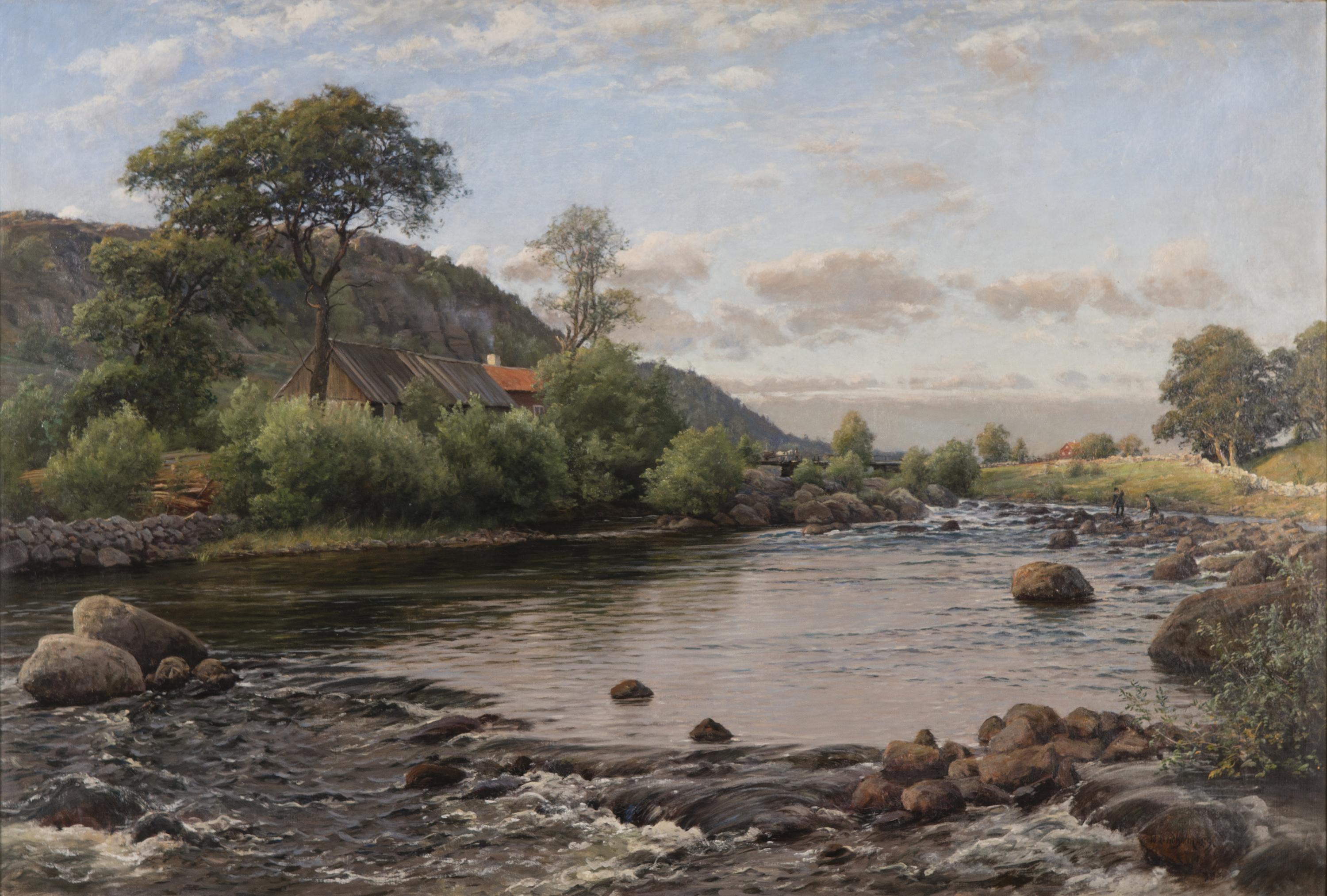 Berndt Lindholm - River Landscape.