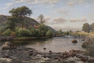 Berndt Lindholm - River Landscape.