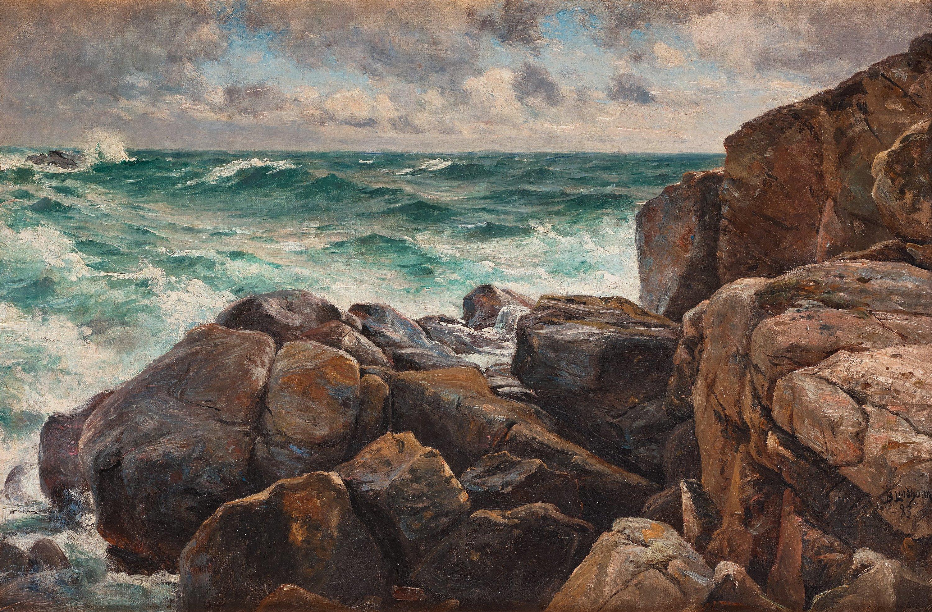 Berndt Lindholm - Rocky coastal landscape