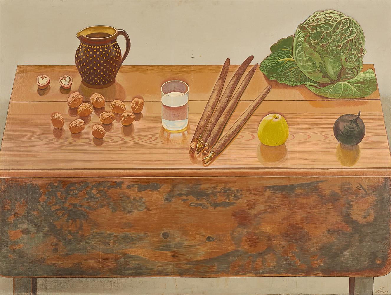 Bernhard Dörries - Ohne Titel (Stillleben mit Nüssen).