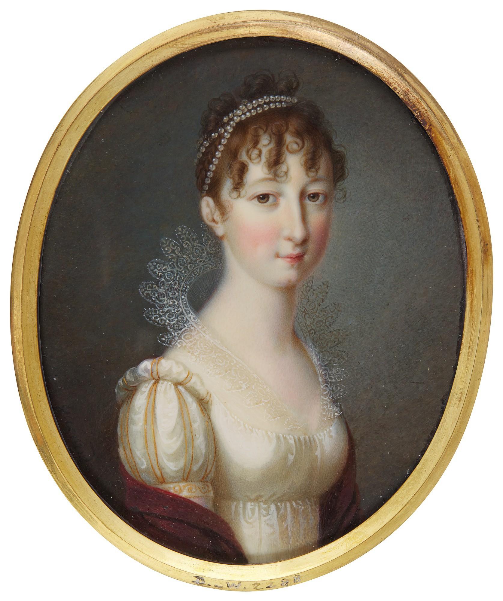 Bernhard, Edler Von Guerard - Portrait Of Maria Ludovika, Archduchess Of Austria-Este, Empresses Of Austria (1787-1816), Circa 1808