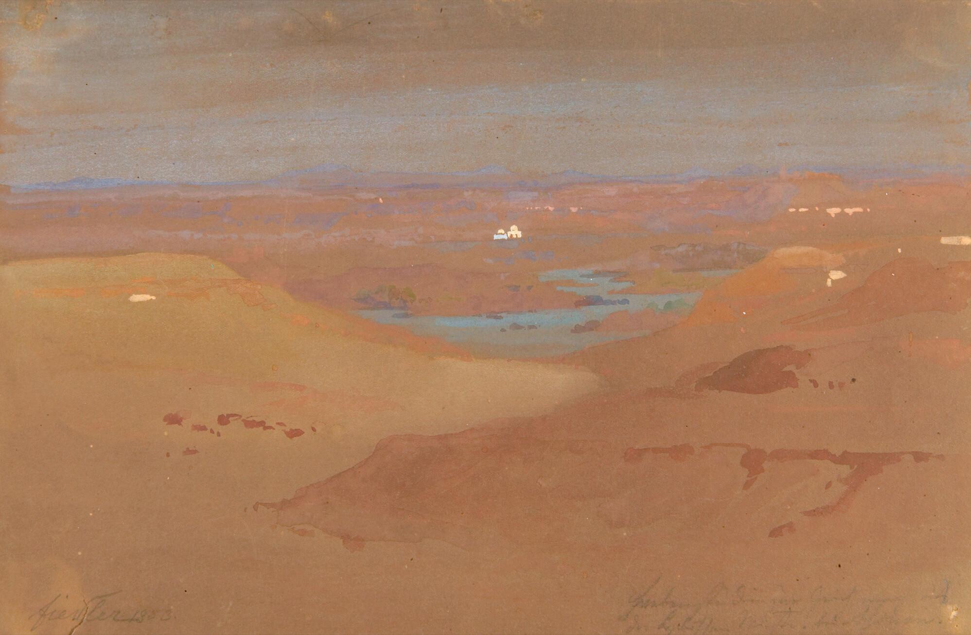 Bernhard Fiedler - Der Nil bei Assuan.